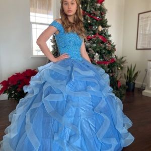 Quinceañera light blue dress!